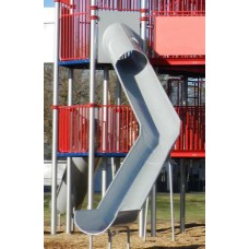 TR428C-45R Aluminum Trough Slide Chute for 14 foot Deck Height 45 Degree Right